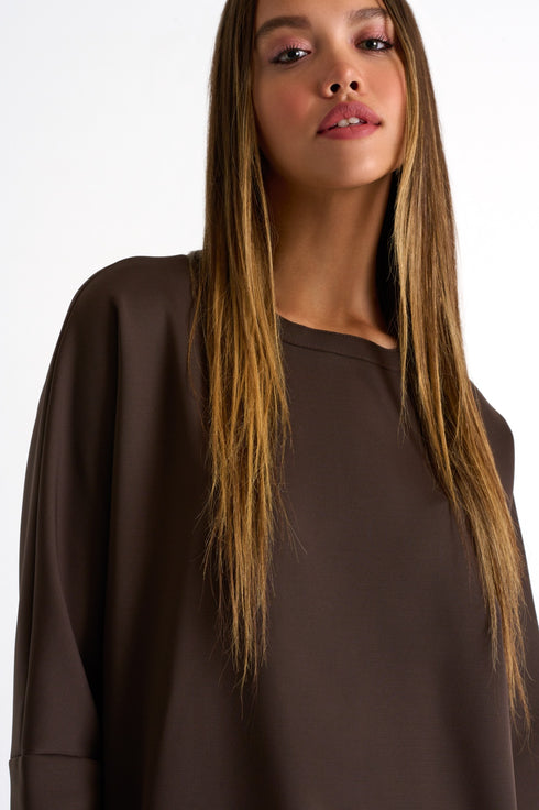 Shan Sofia Long sleeve top with front pockets